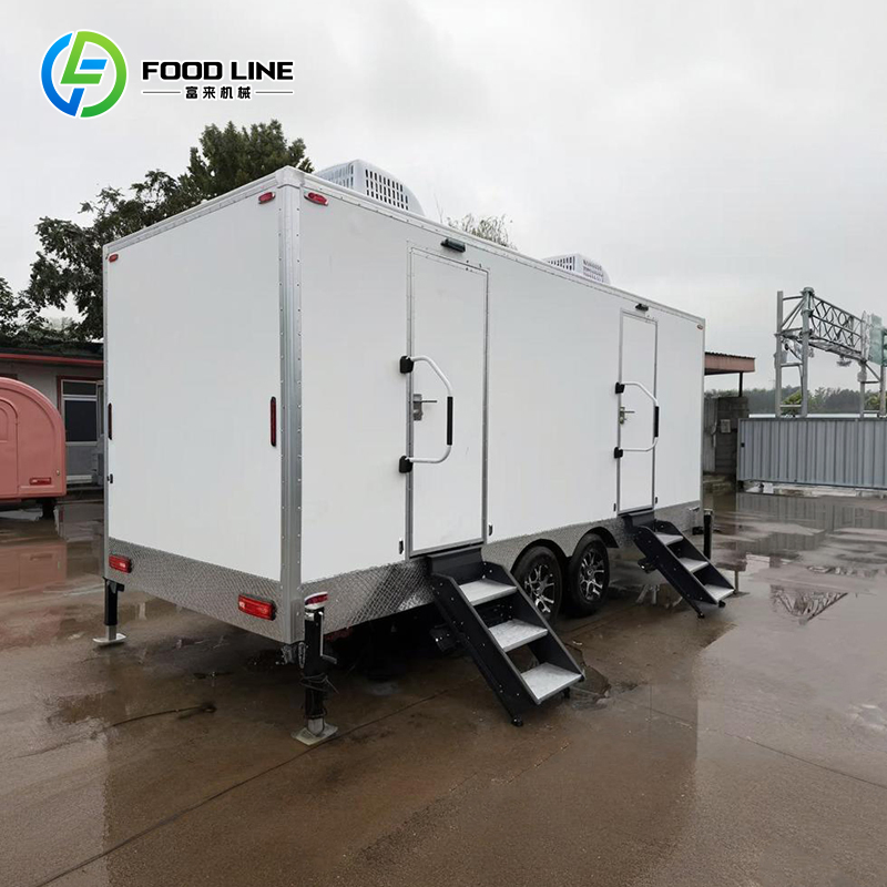 Mobile Toilet Trailer Outdoor Portable for Events Luxury