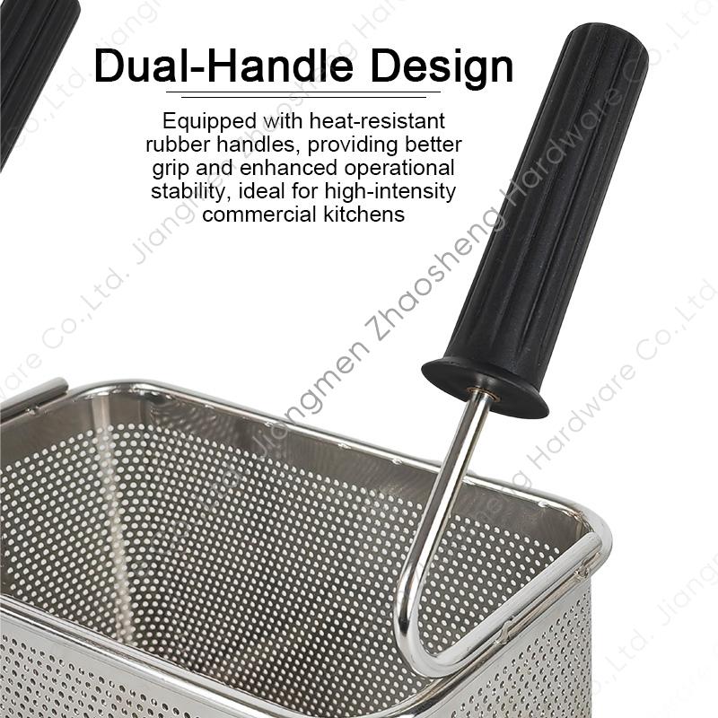 Best Perforated Cooking Noodle Strainer Square Pasta Cooker Basket with Handle