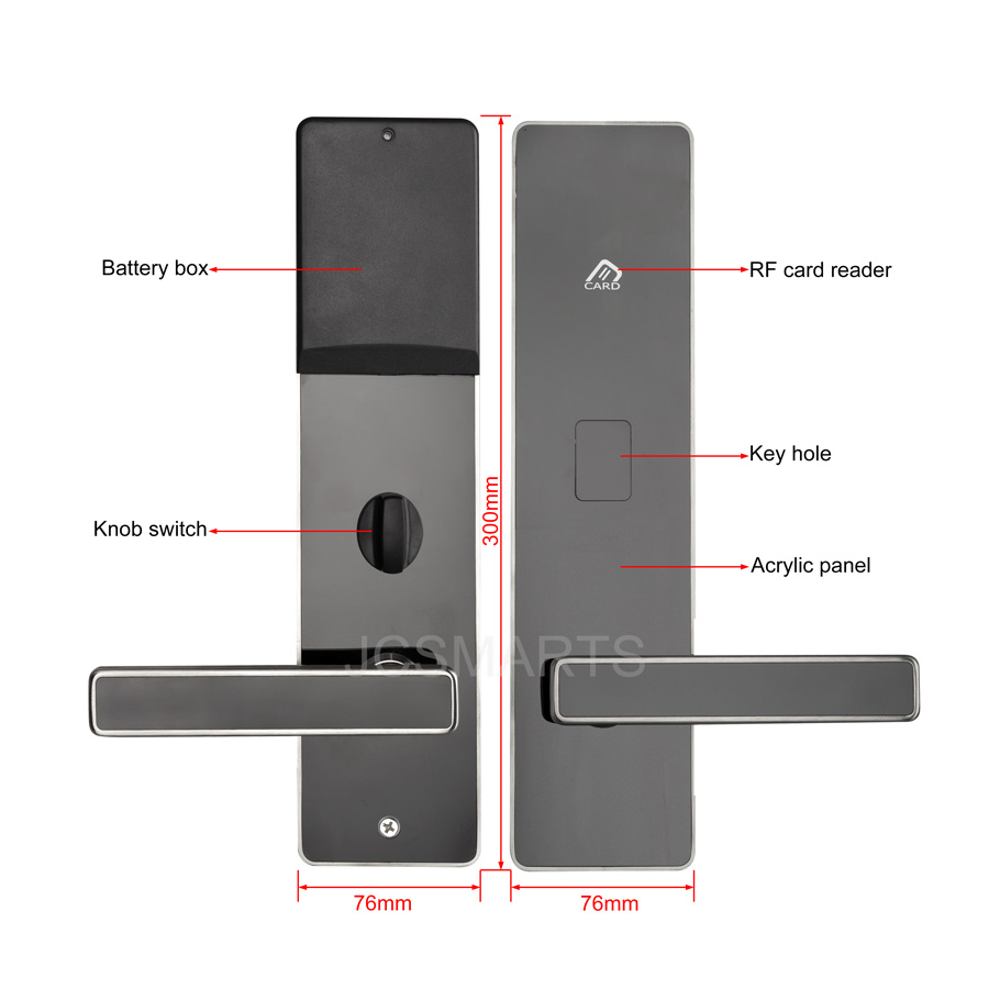 Waterproof High Security Wireless Electronic Hotel Lock with Software