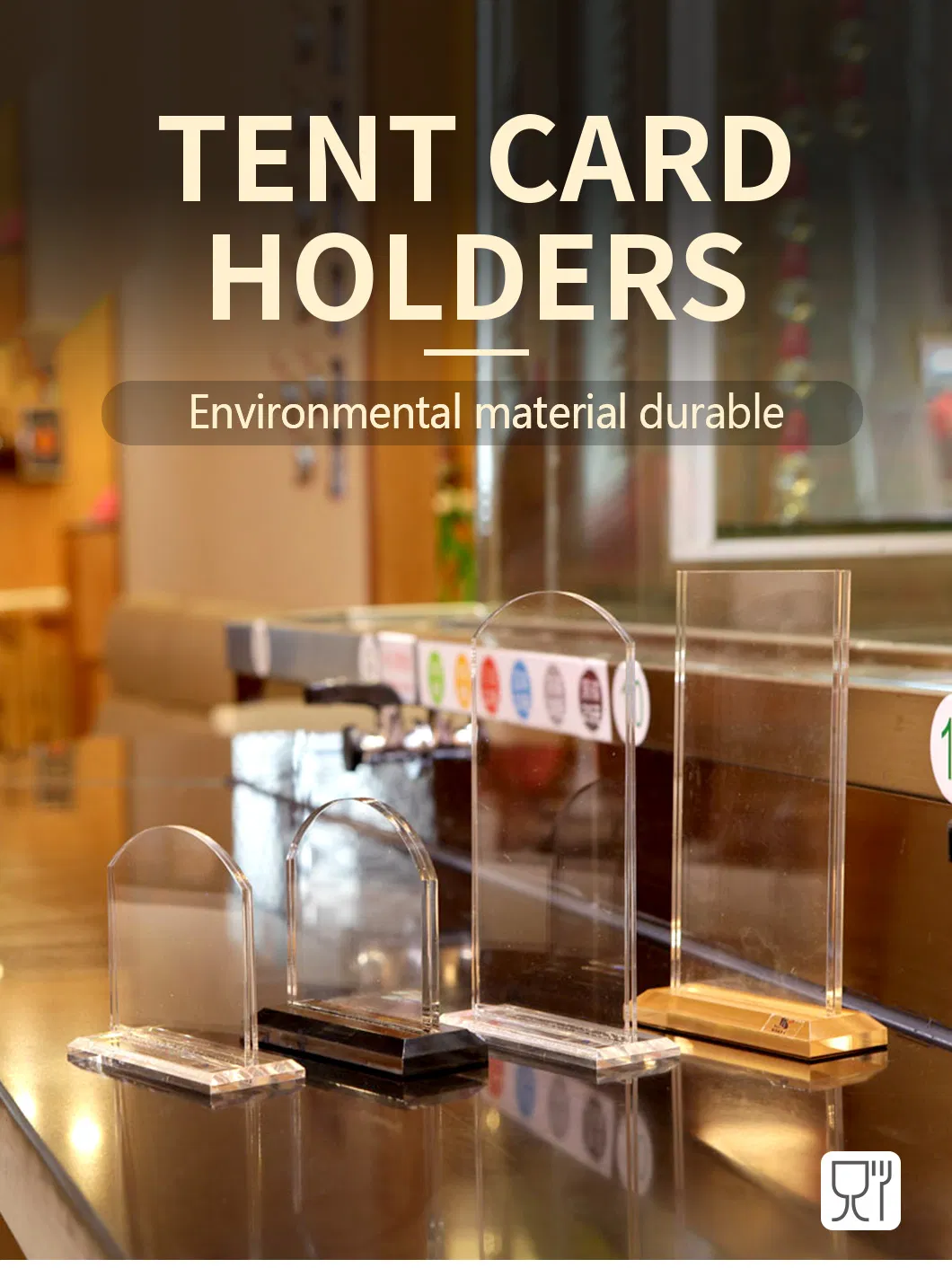 Acrylic Table Tent Card Menu Stand Holder
