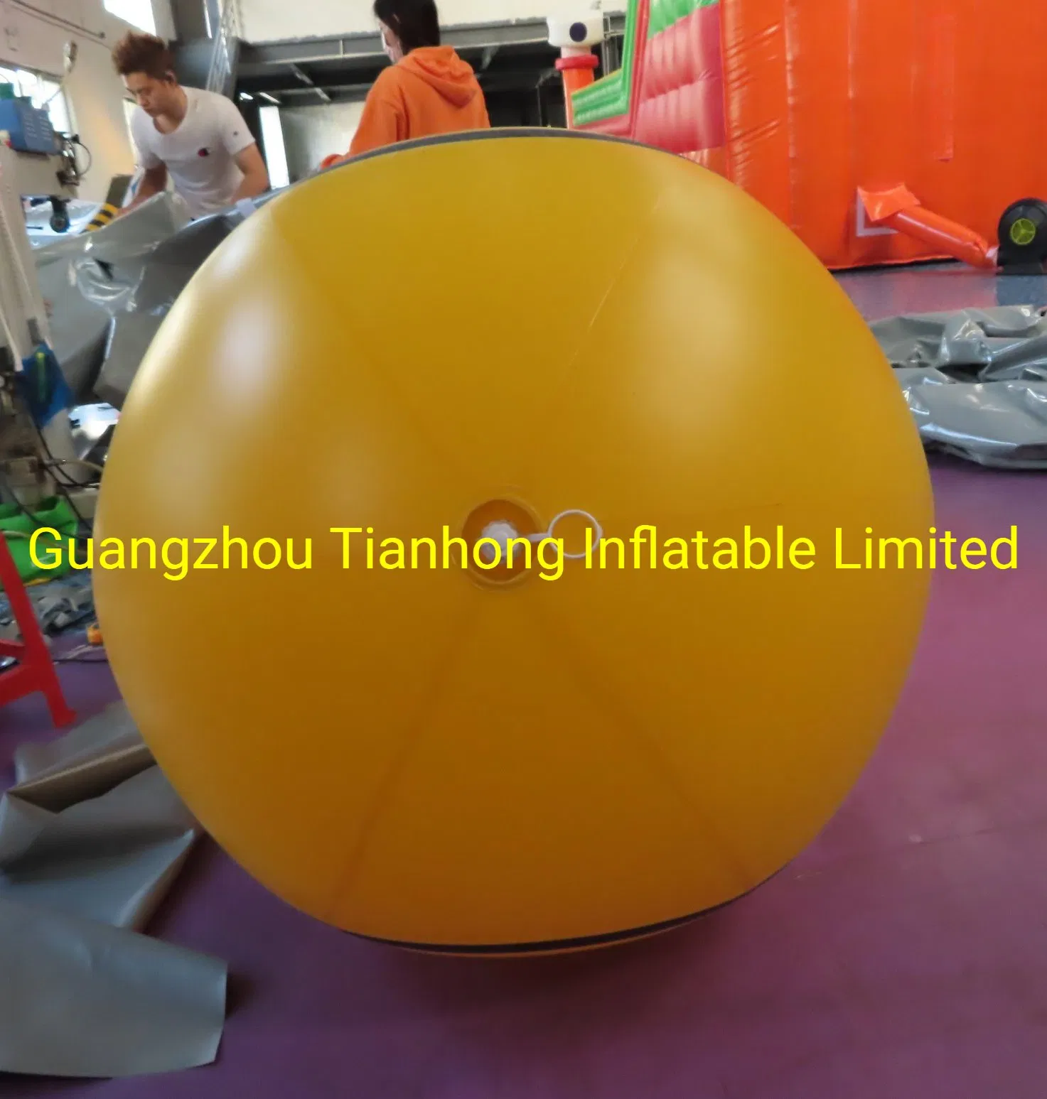 2m Smile Face Inflatable PVC Helium Flying up Balloon
