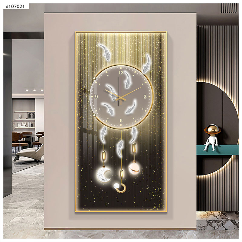 Luxury Large Crystal Wall Clock & Art Painting Clock for Home Decor