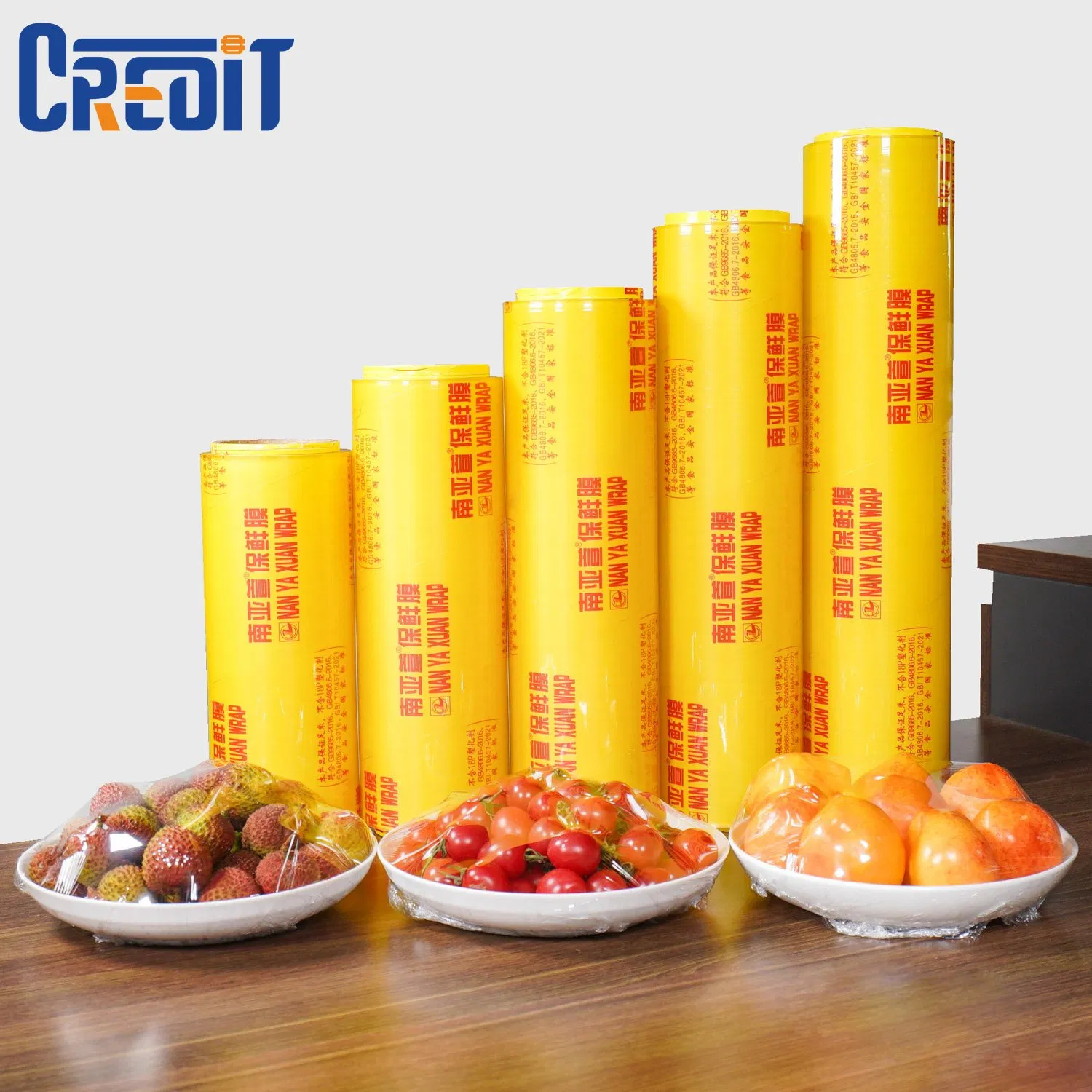 Food Grade Roll PVC Film Transparent Plastic Wrapping Paper Roll
