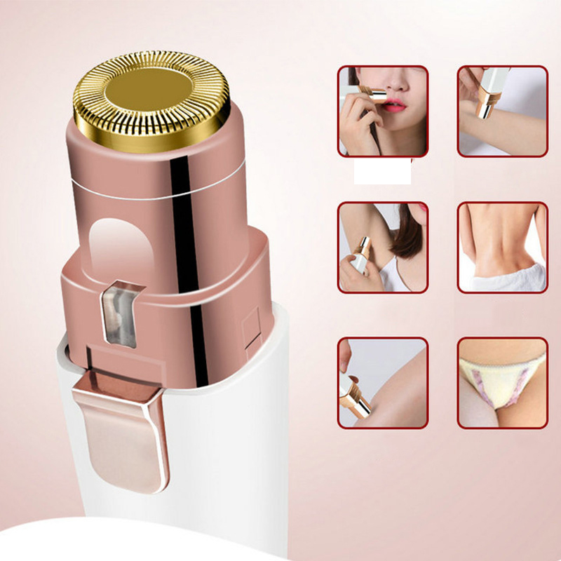 Amazon Women′ S Electric Two-in-One Nose Hair Shaver Rechargeable USB Eyebrow Trimmer