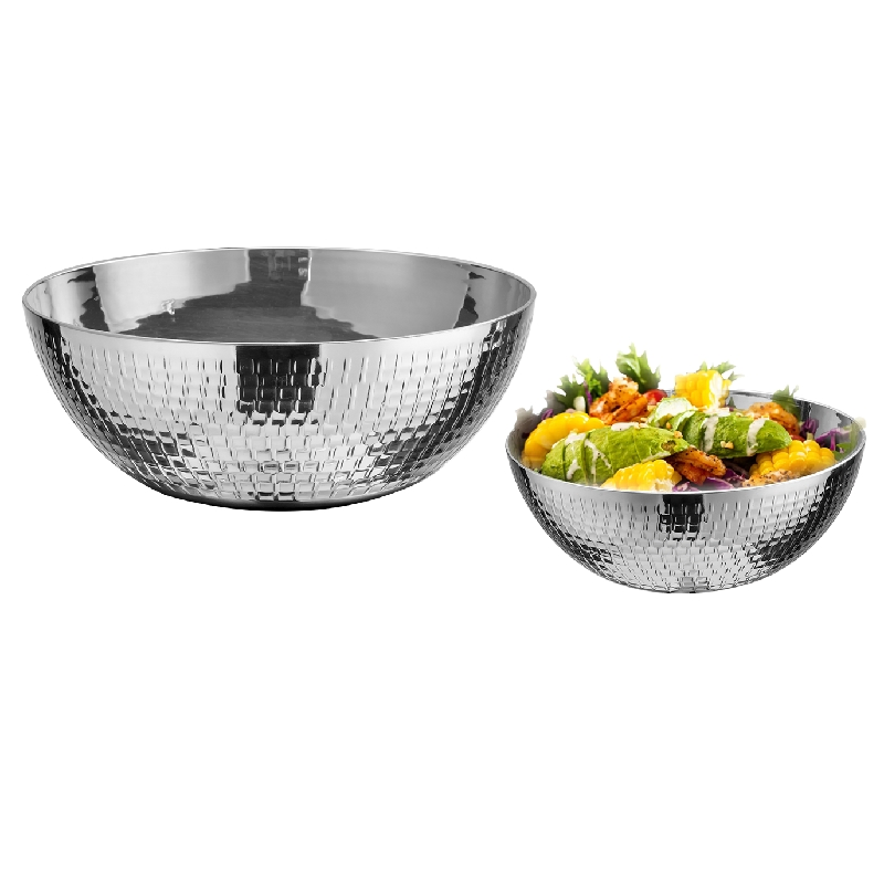 OEM Manufacturer Food Grade Stainless Steel Thick Salad Kitchenware Mixing Bowl