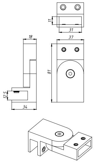 Bathroom Shower-Enclosure Hardware Accessories Patch-Fitting 304-Stainless-Steel Adjustable Swiveling Glass-to-Pipe Bracket