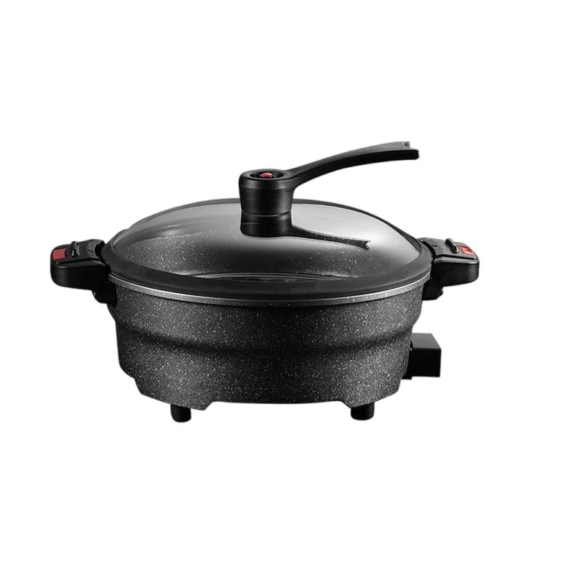 Multi-Purpose Easy to Use Home Electric Cooking Skillet Flat-Bottom