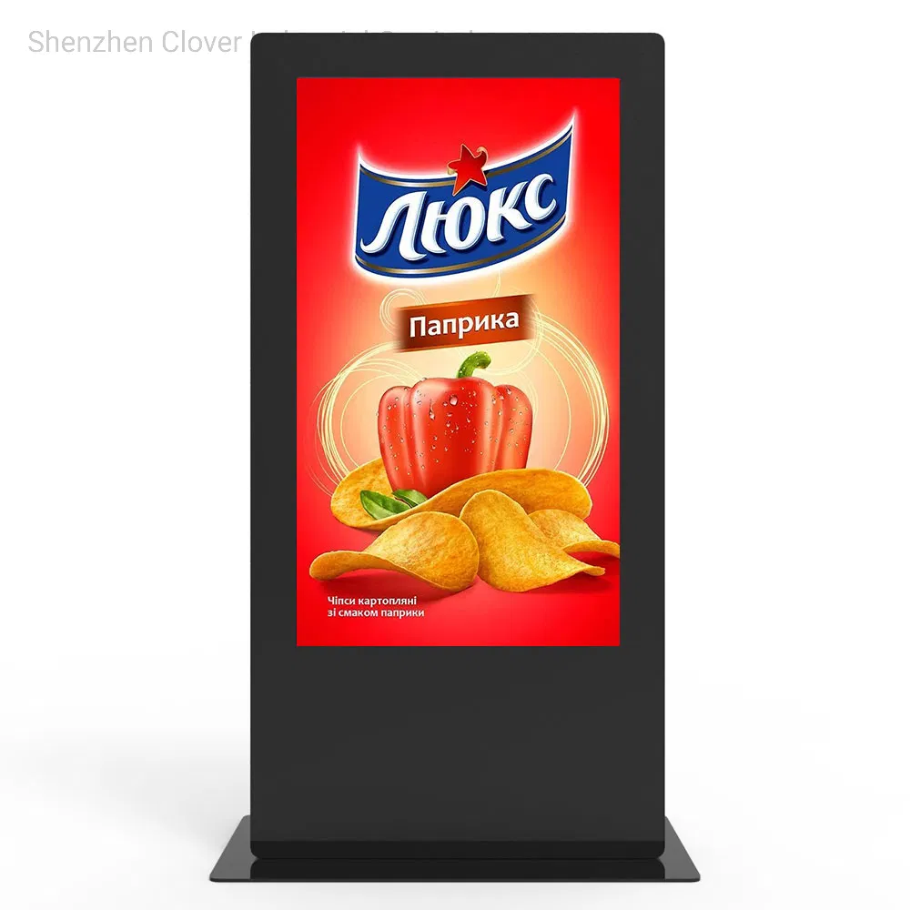 55 Inch Floor Stand Advertising Interactive Screen Display Media Player Box Software Kiosk Digital Signage