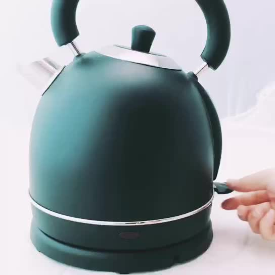Stainless Steel Electric Kettle with Black Coating Big Size Boiling Pot
