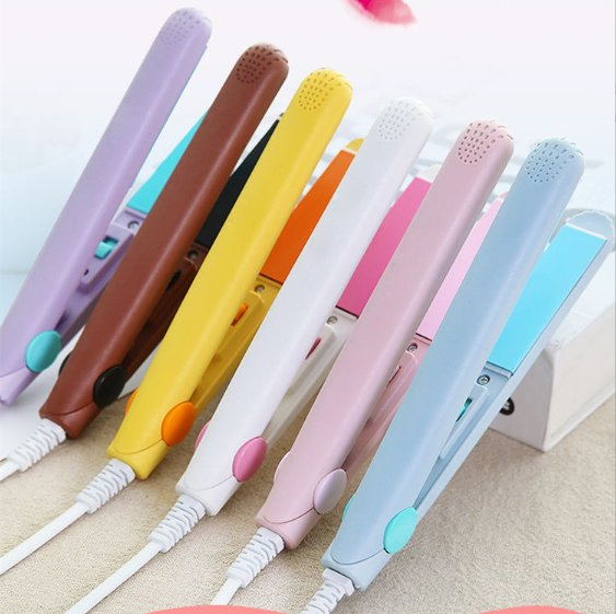 Mini Hair Straightener & Curling Iron, 2-in-1 Hair Straightener and Curler, Small Flat Iron for Styling