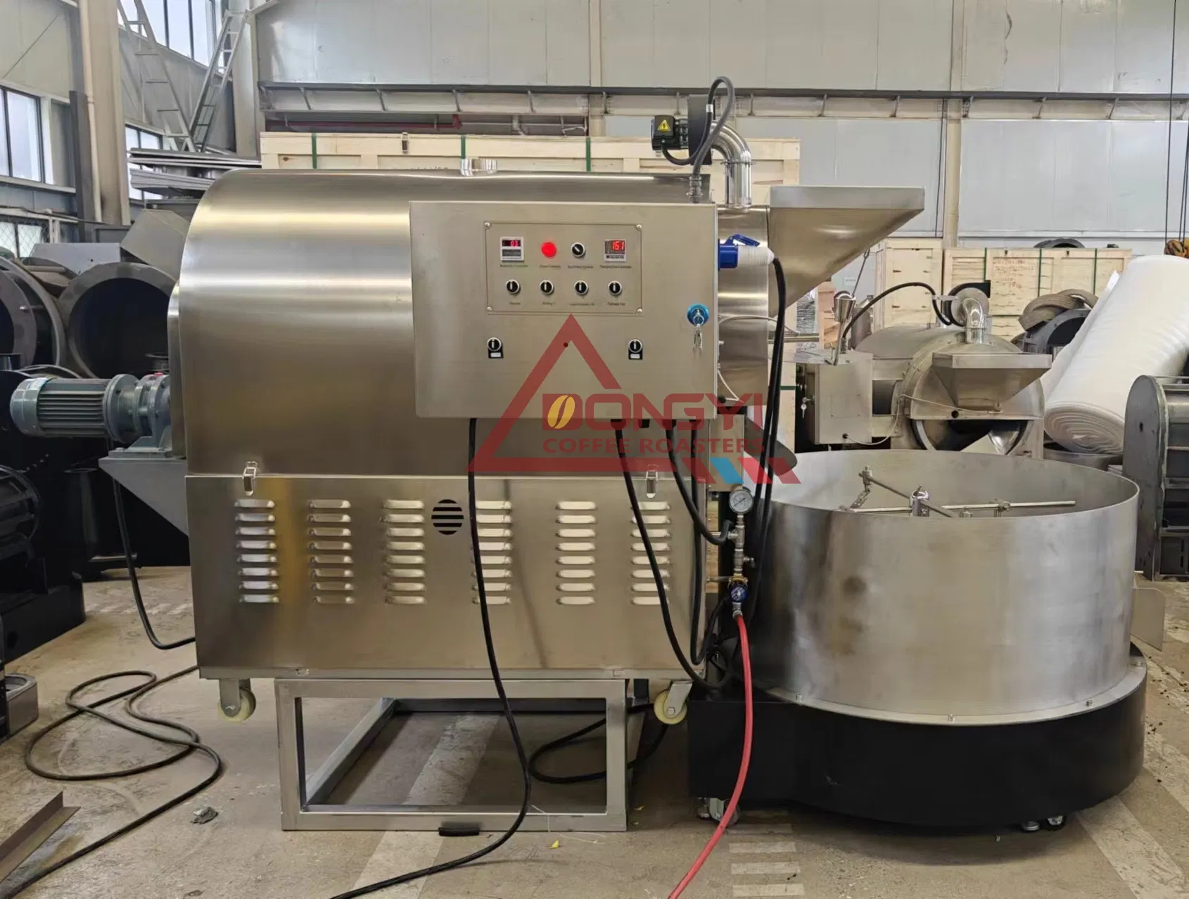 Intellicent Constant Temperature 30kg50kg/Batch Cocoa Bean/Peanuts/Soybean/Sesame Roasting