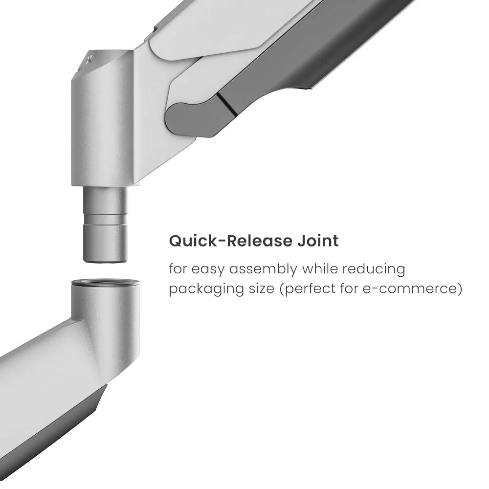 Кронштейн для монитора с газовой пружиной и USB, до 45 дюймов