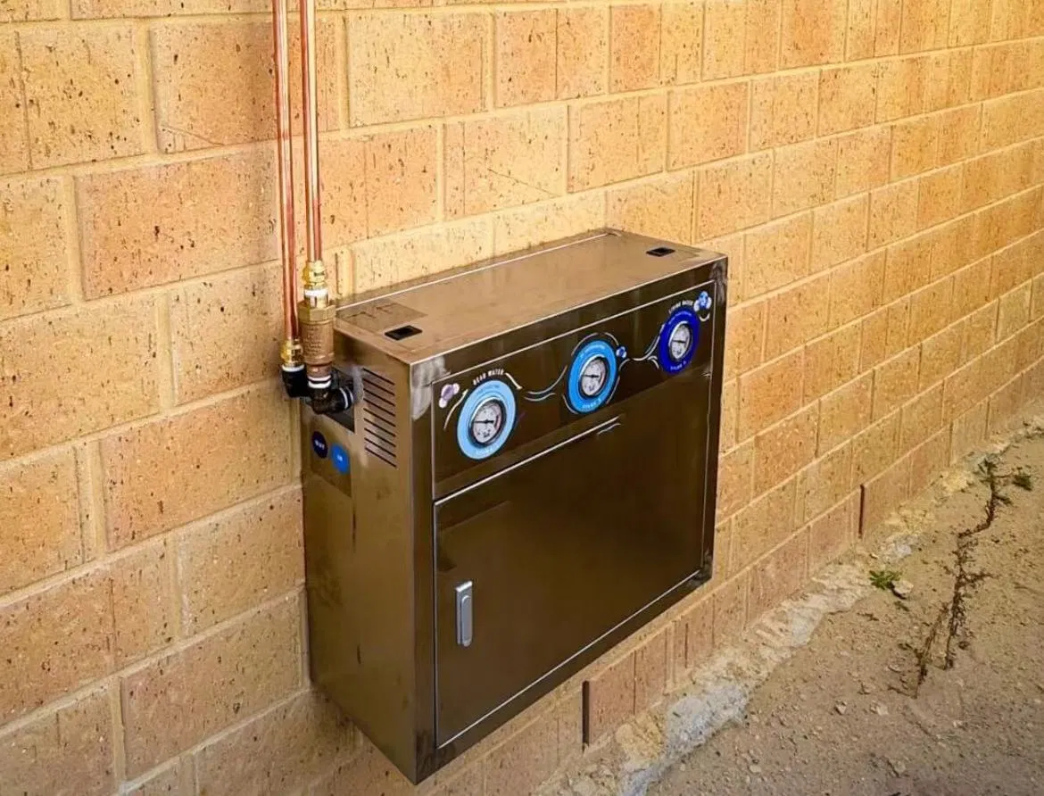 3 Stage Big Blue Water Filter System with Stainless Steel Cover