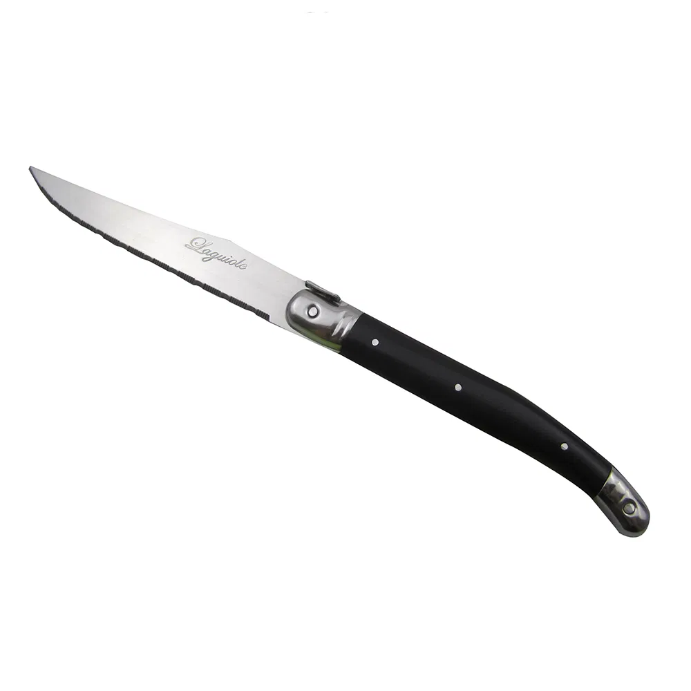 Laguiole Style Steak Knife Stainless Steel Serrated blade