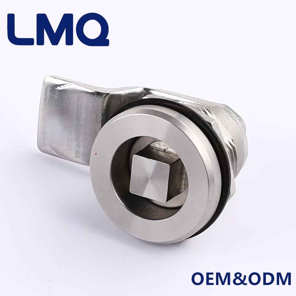 304 Stainless Steel Quarter Turn Square Lock Cam Lock for Electrical Appliances