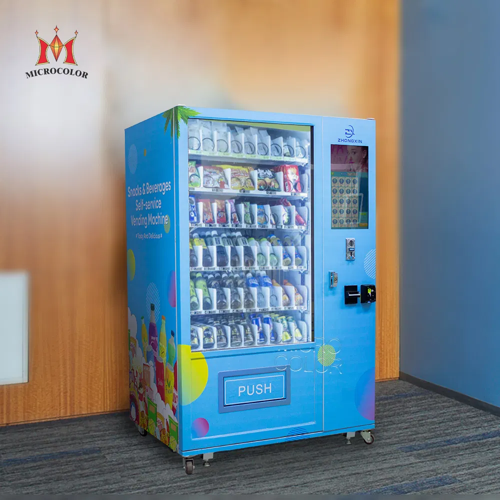 Export Europe Popular Snack Drink Automatic Combo Vending Machine Snack and Drink Hot Food Vending Machine Automatic