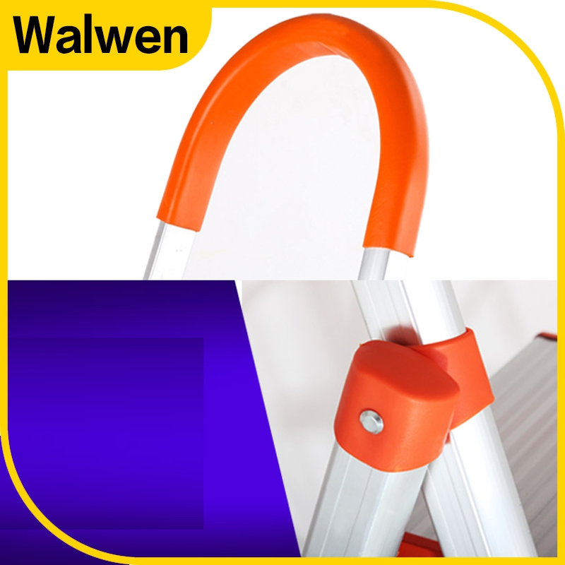 Folding Ligthweight Steel Step Ladder with Safe Rail