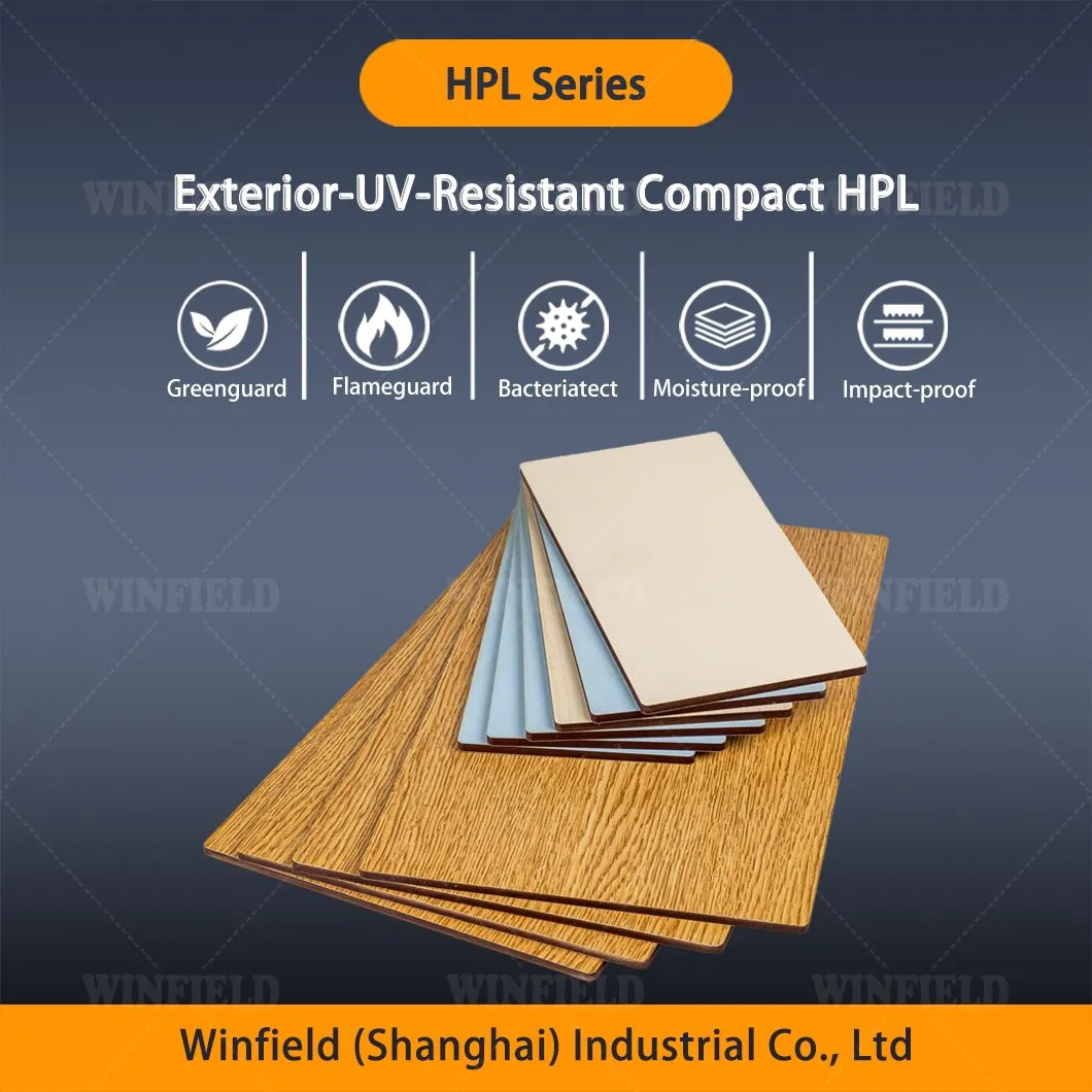 Exterior HPL Anti UV Wall Panel Laminate Sheet for Outdoor Wall Cladding
