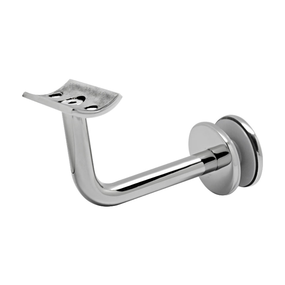 304 Stainless Steel Handrail Bracket on Glass Clamps Balustrade