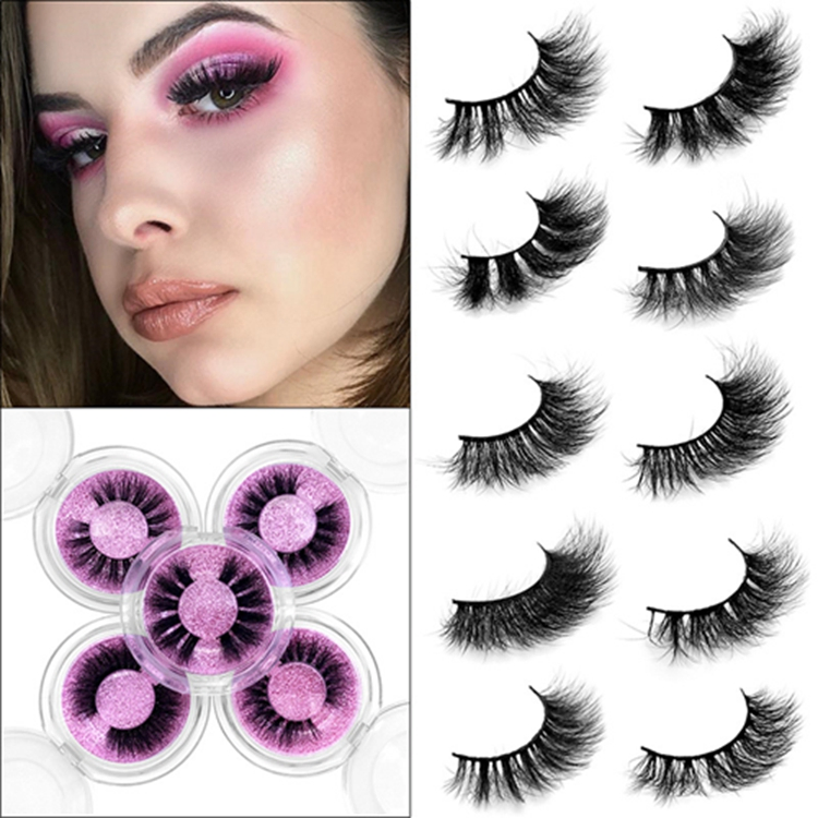Wholesale Vendor 10-25mm Eyelashes 3D Mink Eyelash with Eyelash Box Packaging