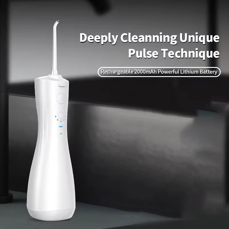 High Quality Handheld 250ml 6 Modes Powerful Pulse Dental Flosser Deep Cleaning Rechargeable Water Flosser