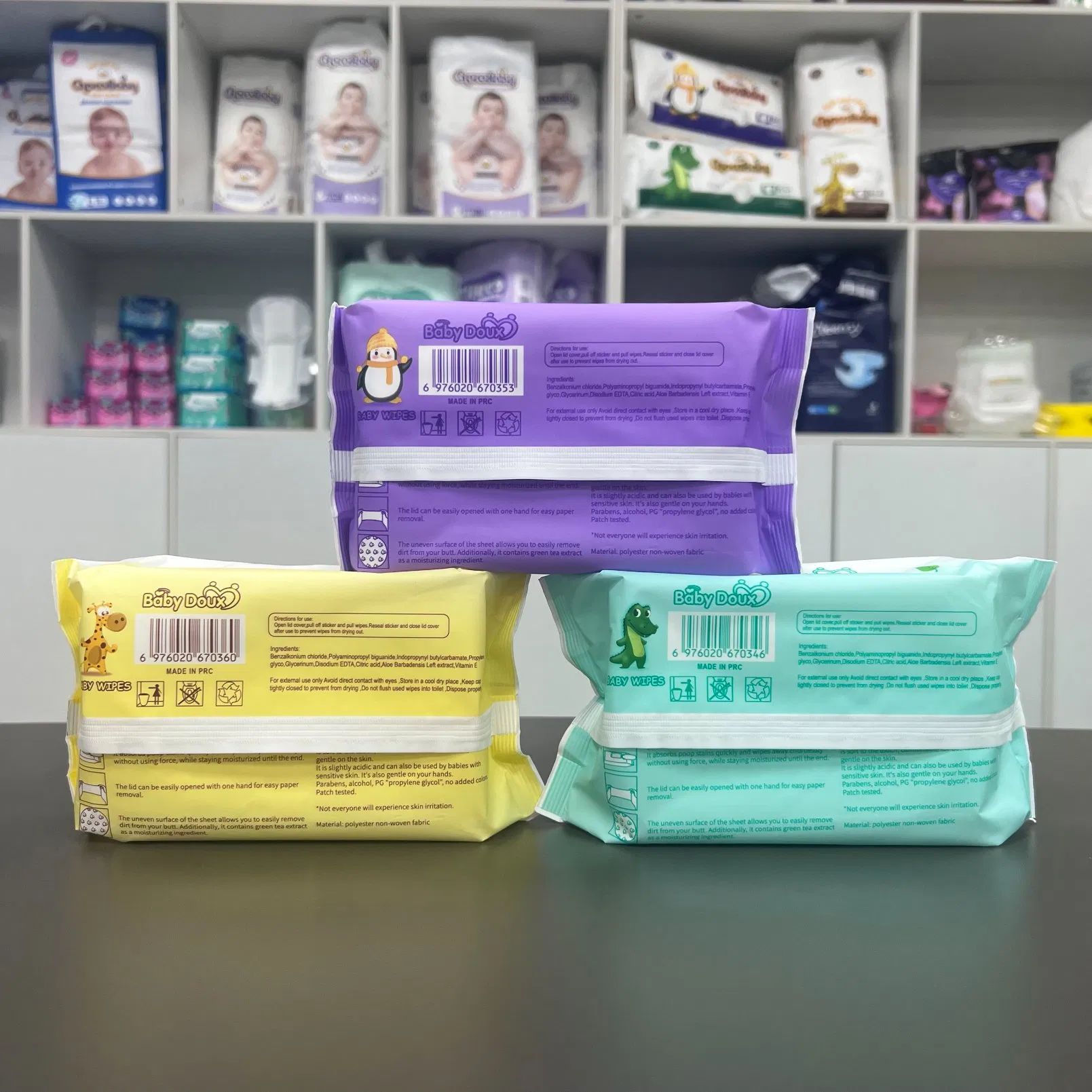 Weiyi Free Sample Unscented Non Woven Baby Wet Wipes Cleansing and Refreshing Wipes Soft and Skin-Friendly Wipes