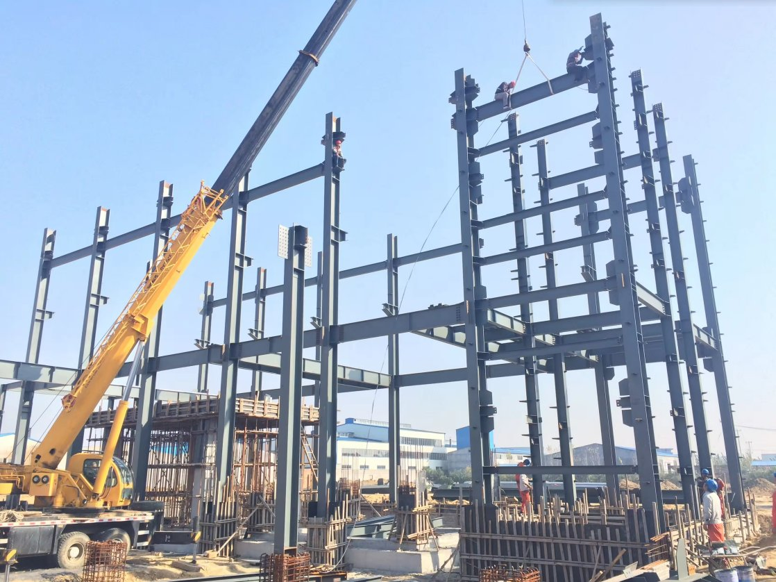 Light Steel Structure Prefab Portal Frame Steel Structure Construction