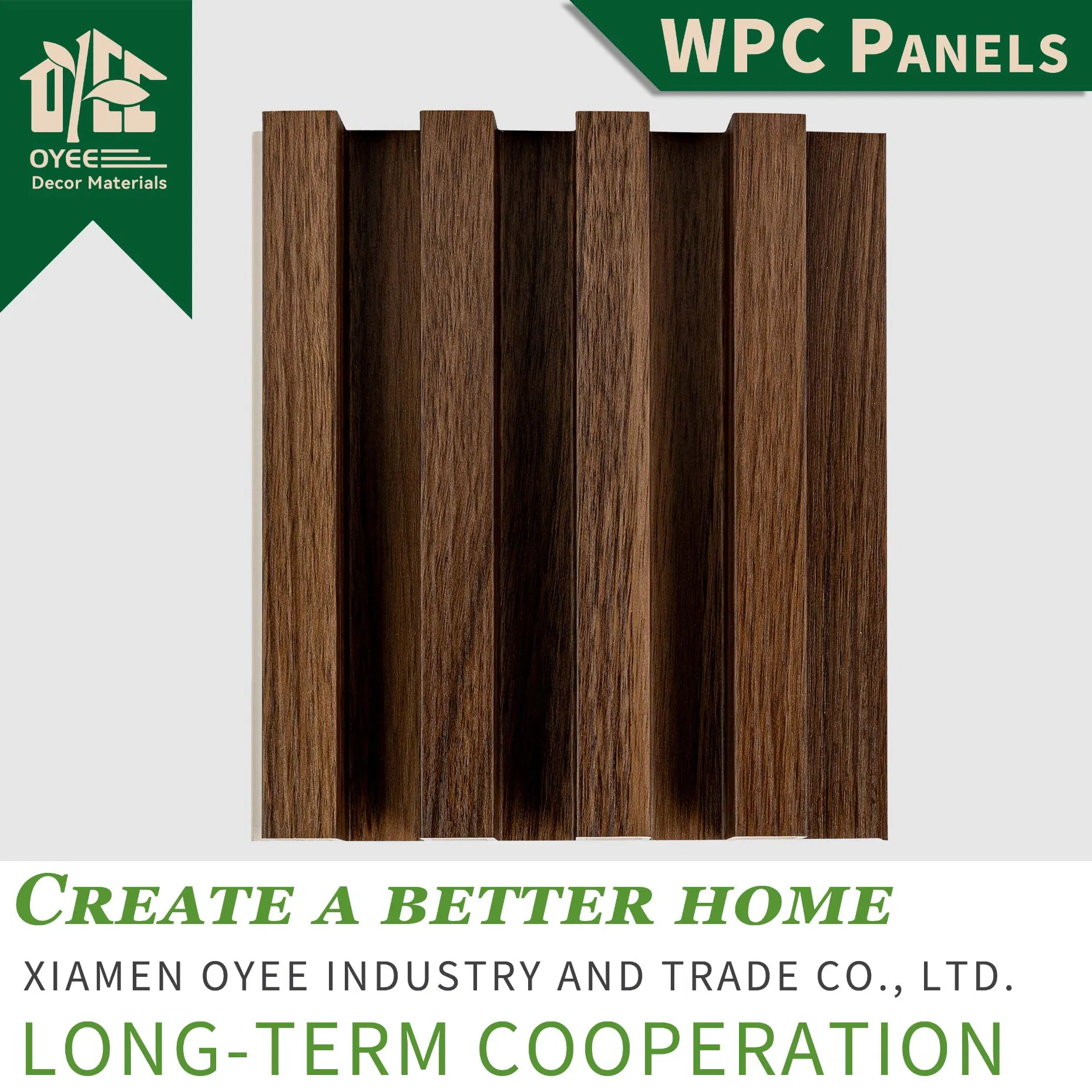 Hot Sale Interior Wall Cladding Decorative Panels Wall Wood Plastic Composites Panels WPC Wall Panel