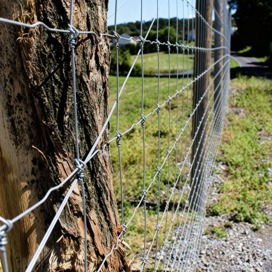 Fixed Knot Woven Wire Farm Fence Australia Metal Iron 100m Garden Security Livestock Deer Net