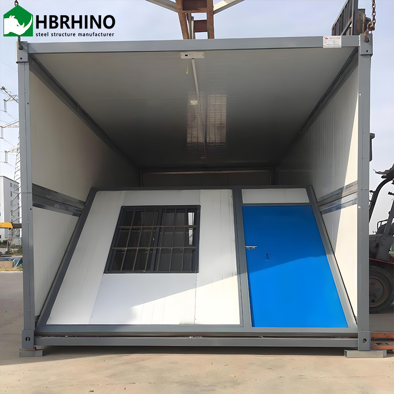 Mobile Container Structure Construction Warehousing Prefabricated Flat Packaging Folding Prefabricated Modular Container Office House Container Houses