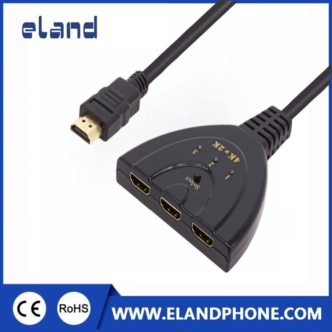 HDMI-коммутатор 3x1, 4K, без пульта