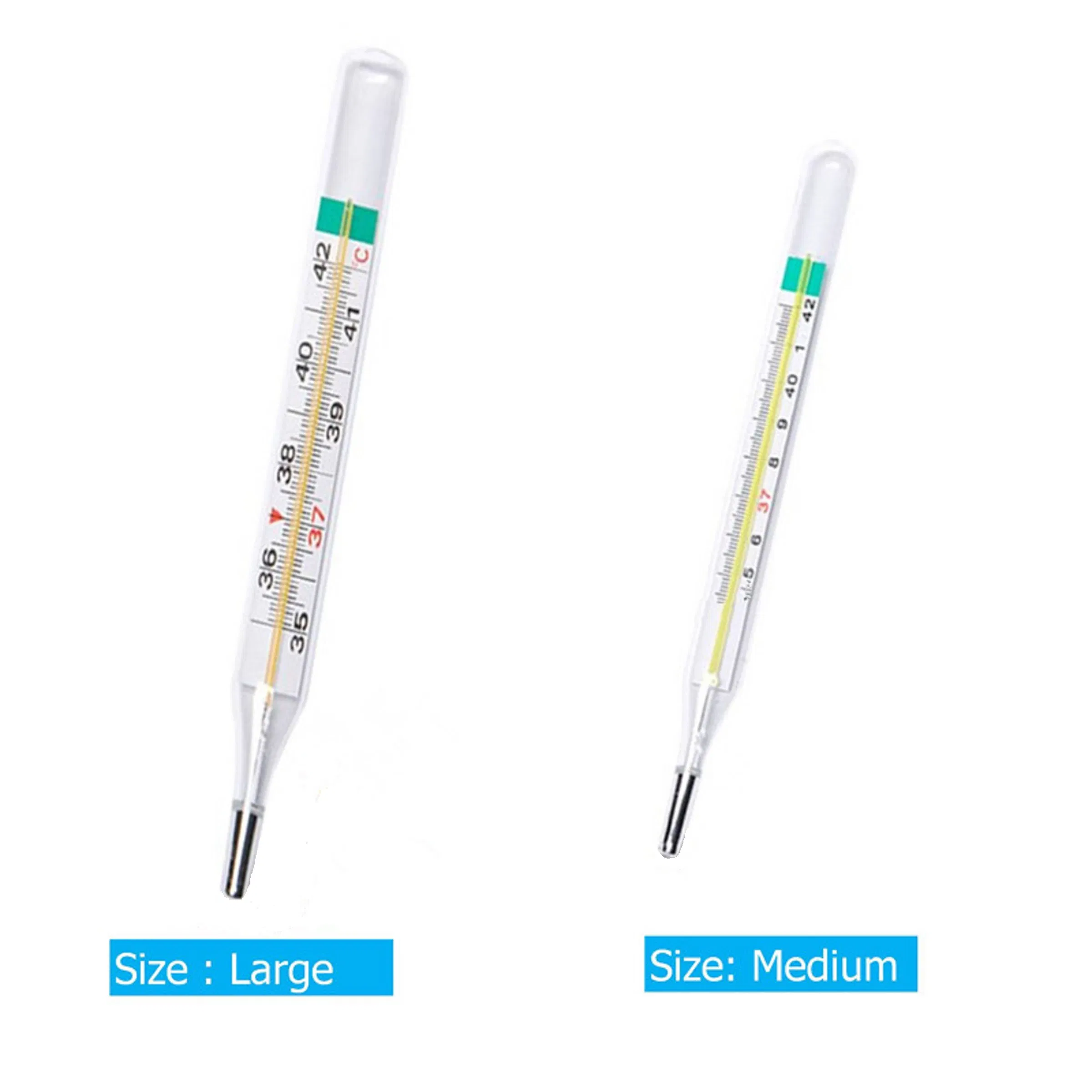 Factory High Accuracy Clinical Oral Thermometers with Mercury Free Glass