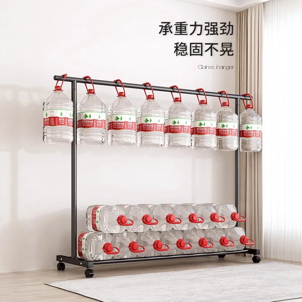 Floor Standing Clothes Drying Rack Household Foldable Single Pole Garment Rack Portable Indoor Laundry Hanger