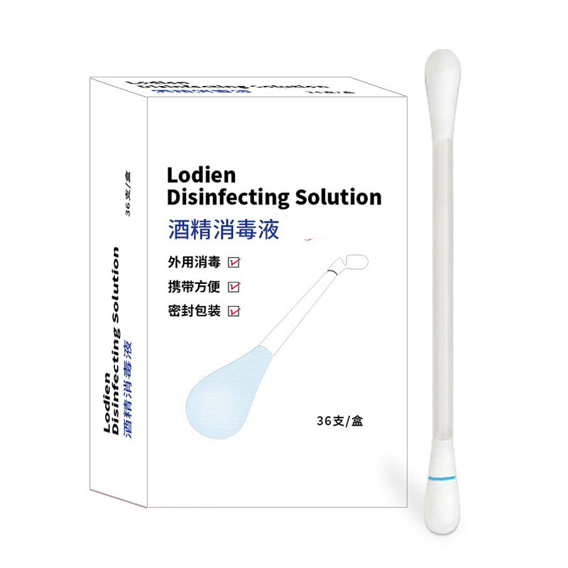 Silver Ion Liquid Filled Cotton Stick Disposable Pet Cleaning Swab Buds