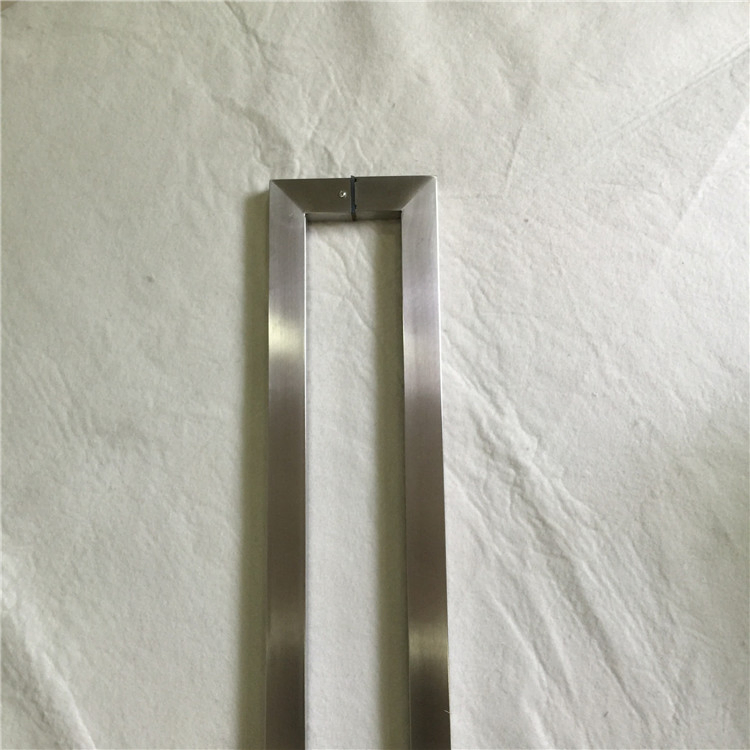 Custom Length Brush Finish Stainless Steel Square Door Pull