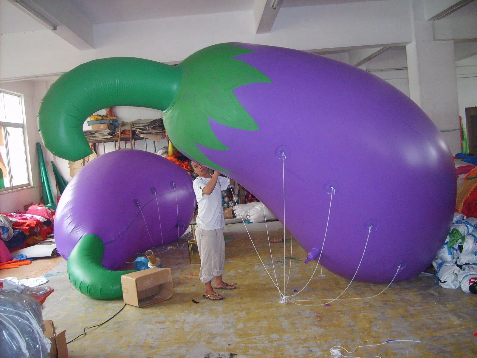 Boyi Advertising Inflation Eggplant Vegetable Air Balloon PVC Balloon