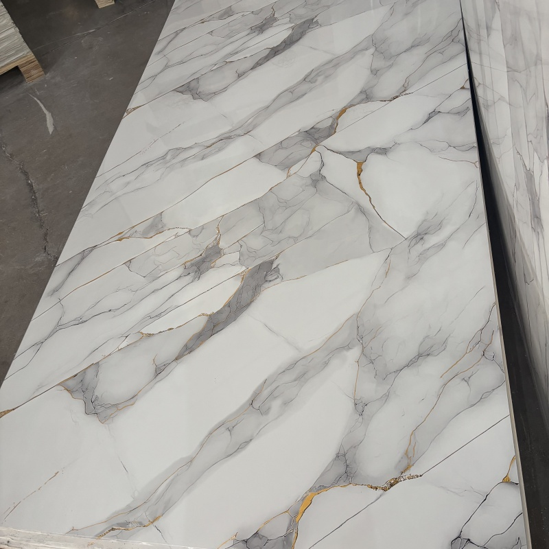 Flexible 3D Printing Marble Sheet UV Coated Board Interior Decoration Wall Panel
