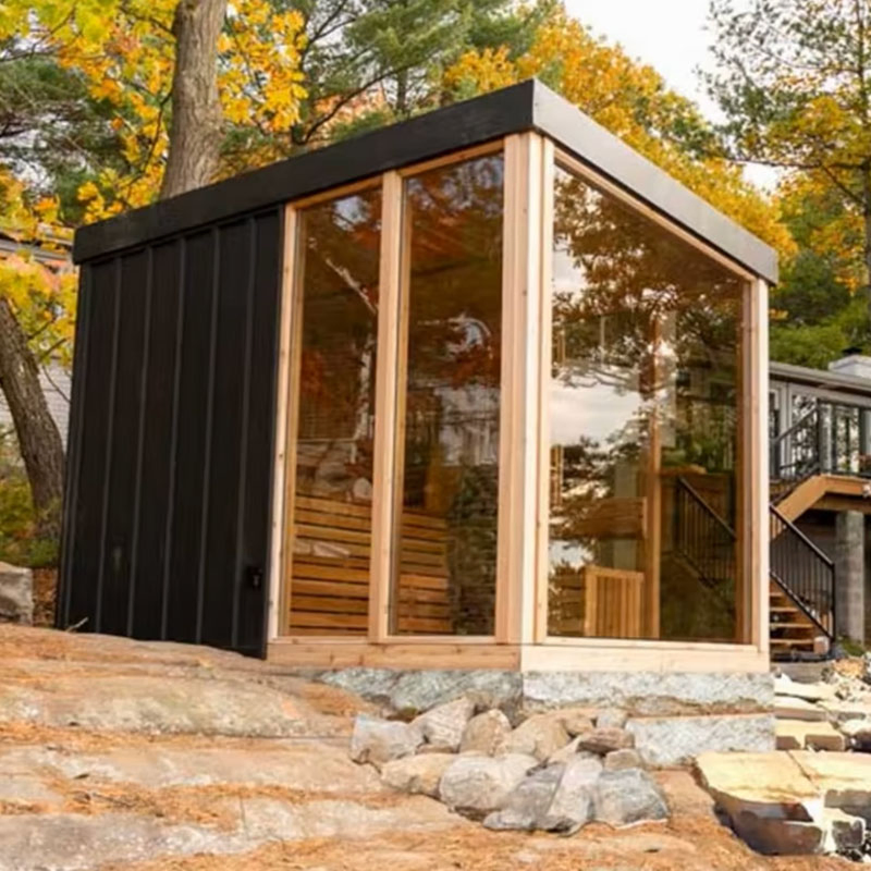 Customizable Far Home Red Cedar Sauna Room Sauna Shower Room Bd-Jx01