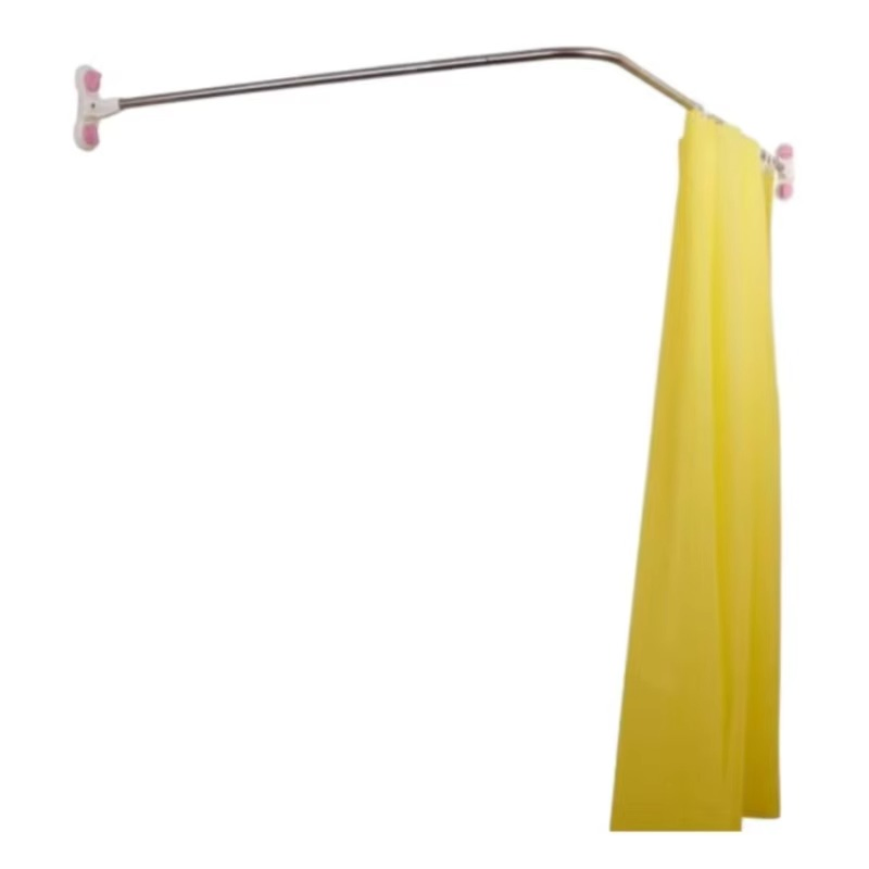 Promotional High Quality Anti-Slip Multi-Type Corner Decorative Shower Curtain Poles