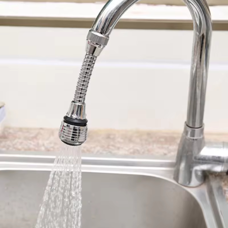 Home Kitchen Universal Water Tap Nozzle Sink Plastic Faucet Adapter Aerator 360 Handle Faucet Mixer Extender