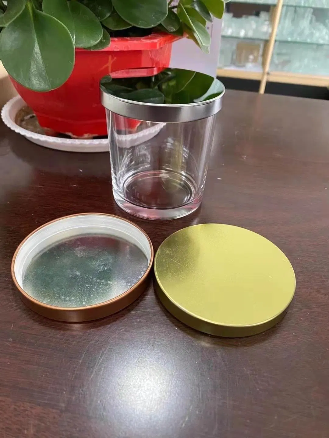 Wholesale Custom Matt Yellow Glass Jars Containers for Candle Making 10oz 300ml