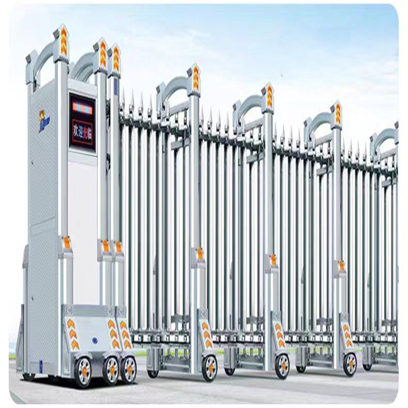 Stainless Steel Electric Retractable Door Intelligent Remote Control School Automatic Retractable Door