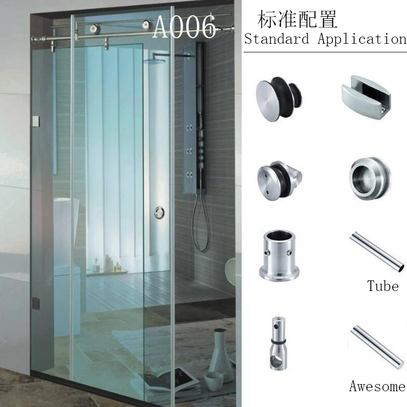Frameless Shower Accessories for Shower Room as The Standard Application