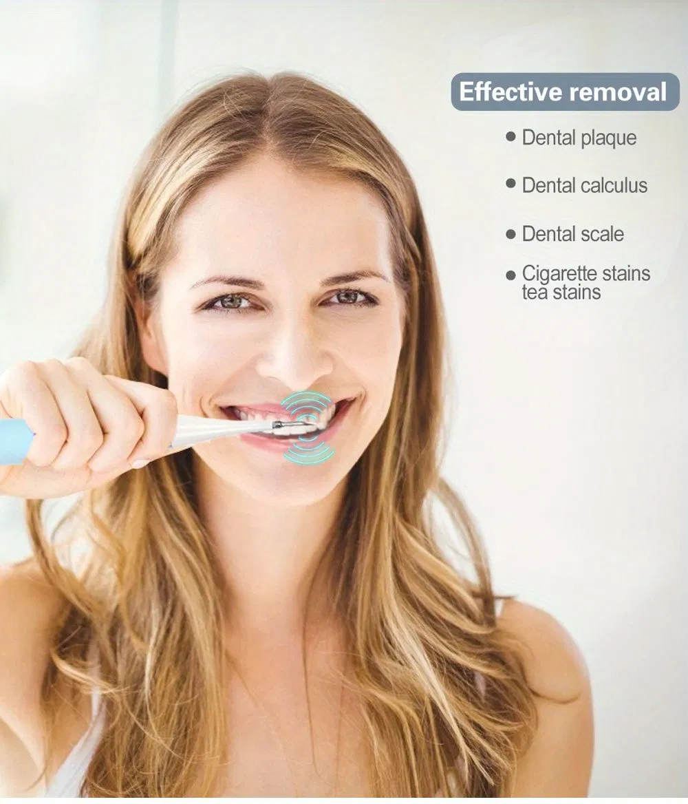 Custom Logo Sonic Electric Dental Scaler Calculus Remover Plaque Tartar Toothbrush