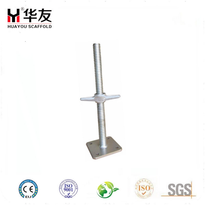 Adjustable Solid Hollow Type Scaffolding System Screw Jack Base for Sale