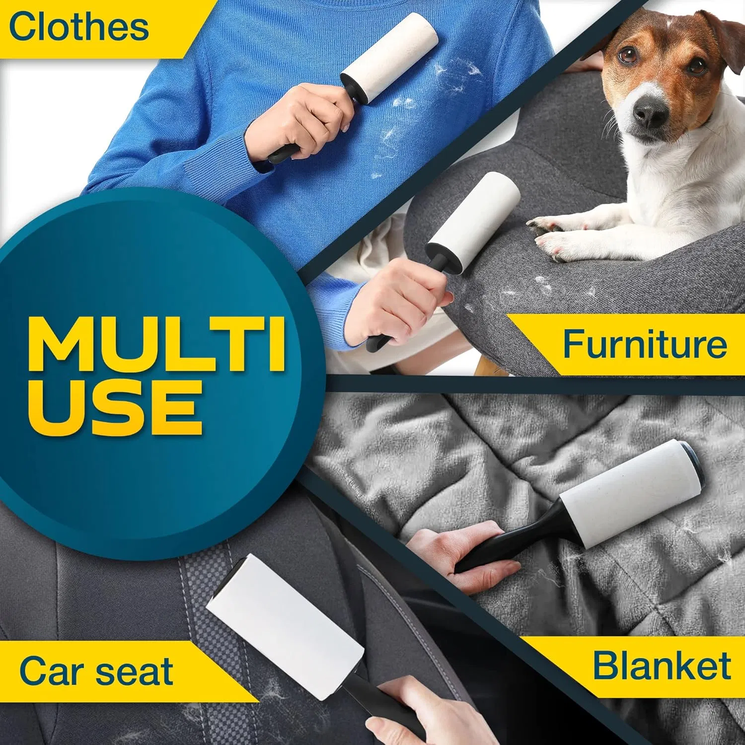 Yg Malaysia Supplier Bidirectional Lint Roller for Auto Cleaning Hair Remover Sticky