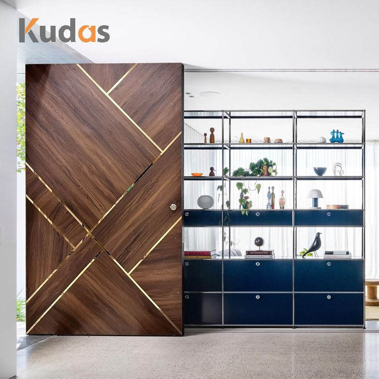 Villa Exterior Security Modern Design Entrance Stainless Steel Entry Front Doors