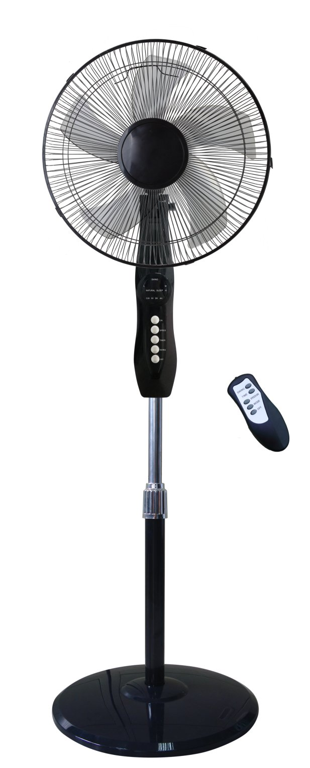 16" Oscillating Pedestal Fan with Remote Control - Adjustable Standing Fan for Home & Office