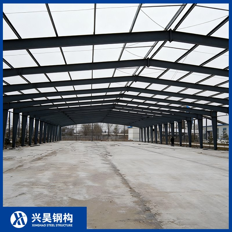 Q235 Customized Prefabricated Prefab House Steel Structure Warehouse for Agricultural Farming/Grain Storage/Workshop/Parking Cars Made Sandwich Panel