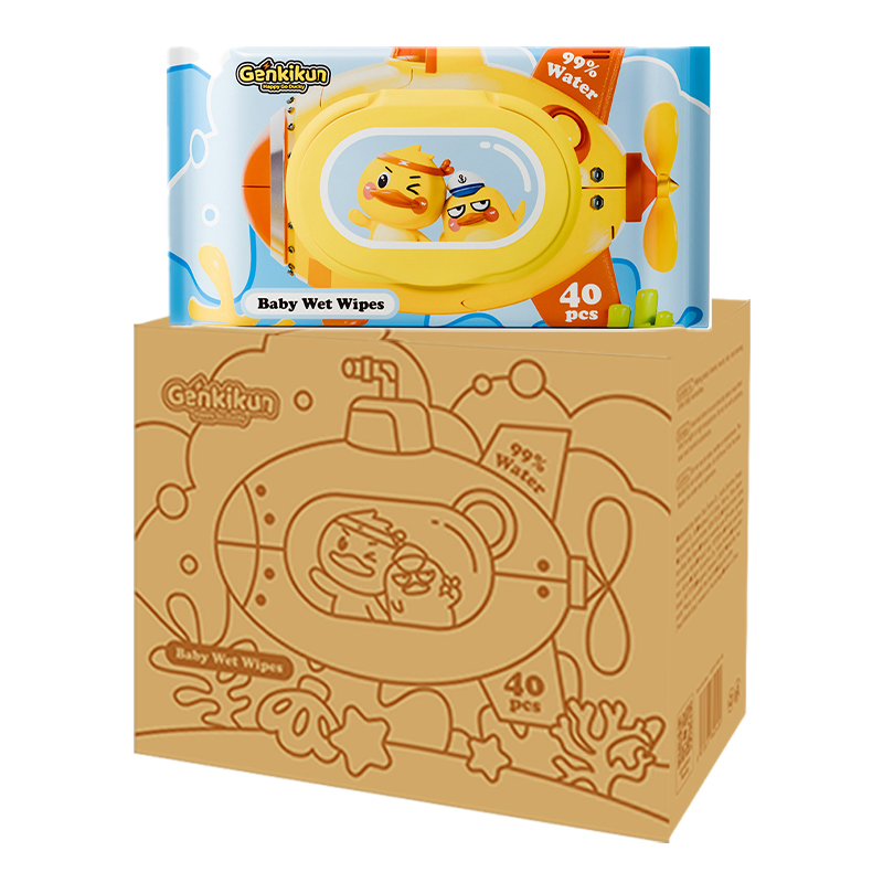 Free Sample OEM Baby Wipes Pure Water Soft Disposable for Infant Cleaning.